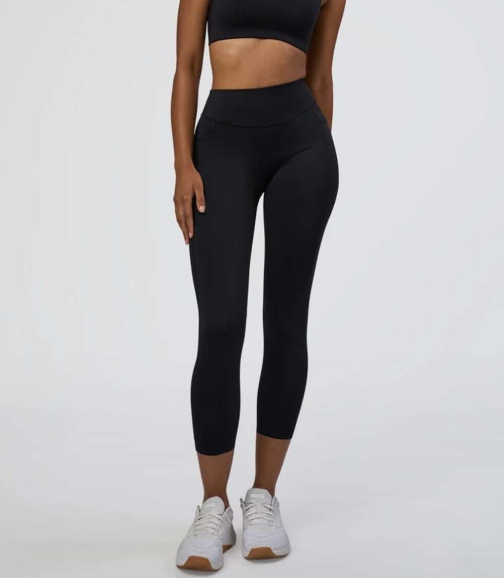 LSKD High-Rise 7/8 Legging Pockets in Black Size Small